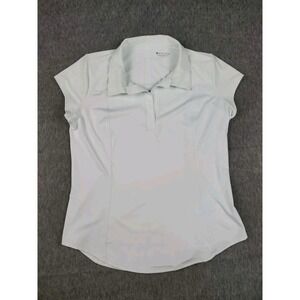 Athleta Tank Top Womens Large Polo Sleeveless Tennis Golf Sport Light Green